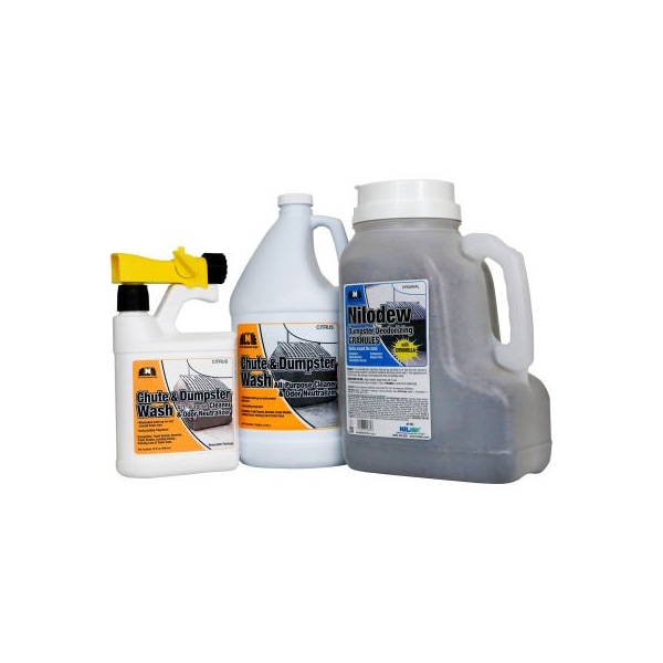 Hospeco Nilodor Dumpster Deodorizing & Cleaning Kit, Citrus Scent, 1 Gal Dilution Ratio DMPKIT - main